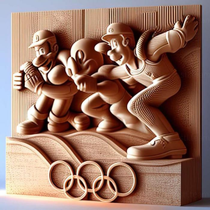 Марио Соник в игре Зимних Олимпийских игр
